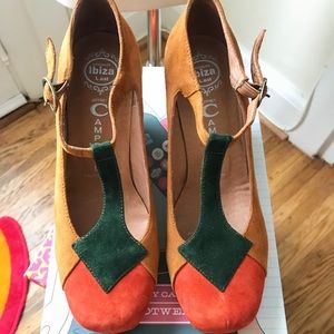 Jeffrey Campbell Suede wedges size 8 NIB